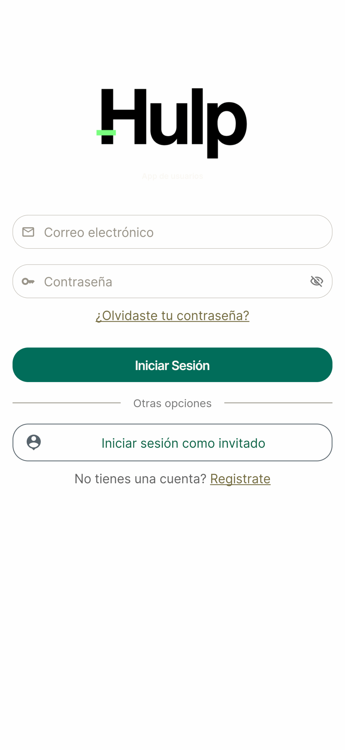 Hulp app de clientes marketplace de servicios — Zerocode